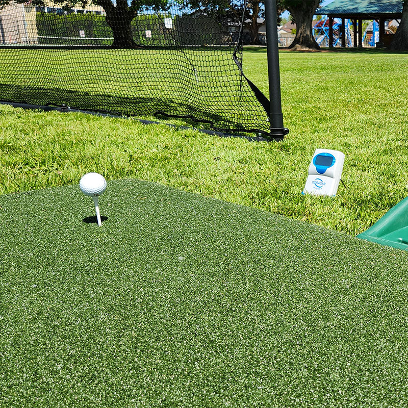 Bentley golf Cage Mat and Swing Speed Radar