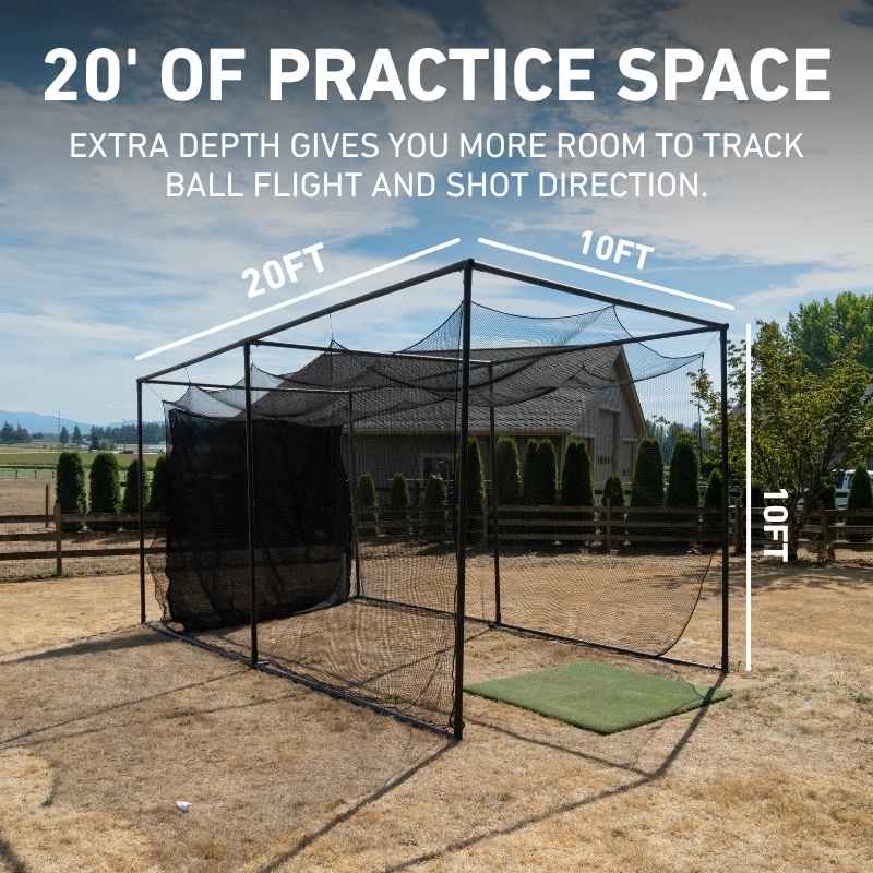 Distance Bay Golf Practice Net and Frame
