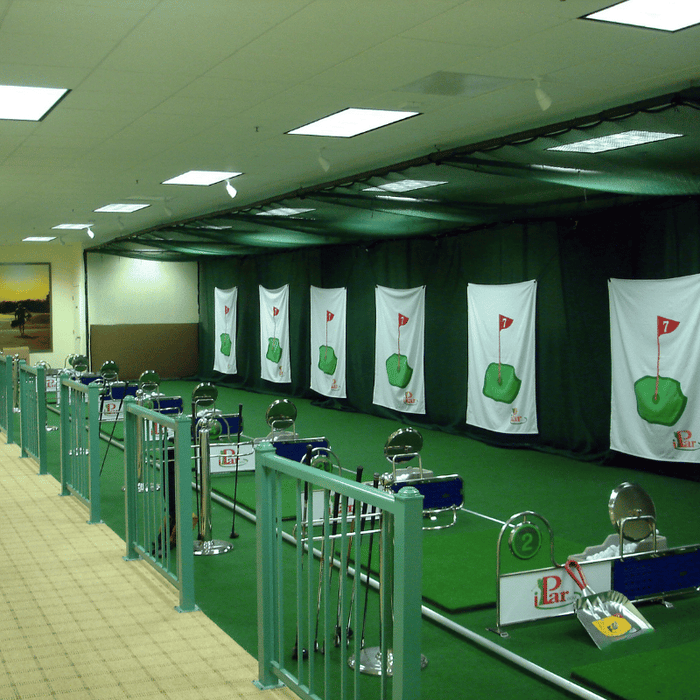 Custom Indoor Golf Hitting Stations