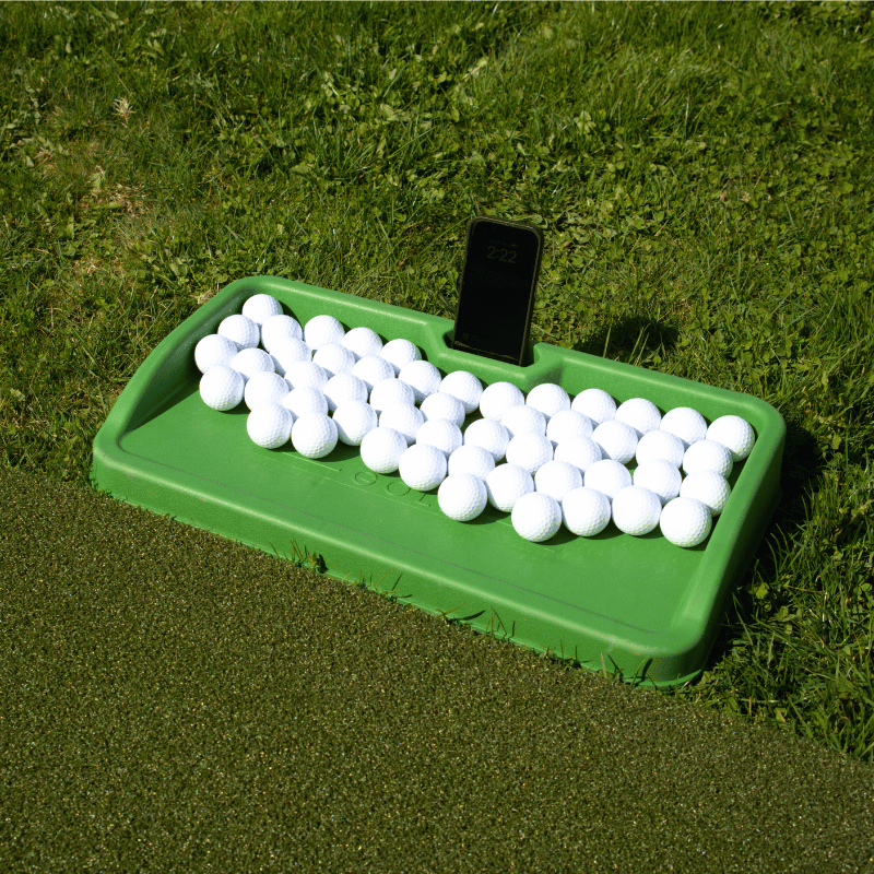 Golf Ball Tray with Phone Holder
