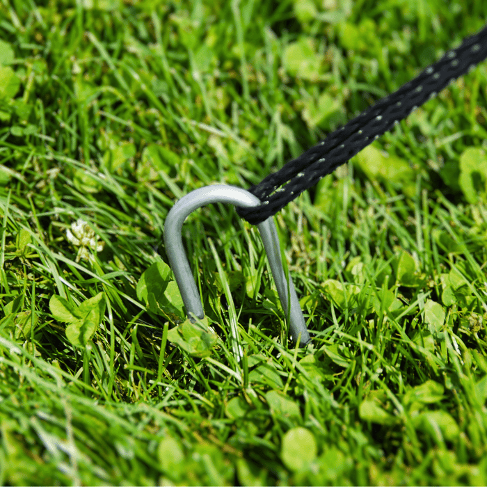 Golf Cage stake Close Up